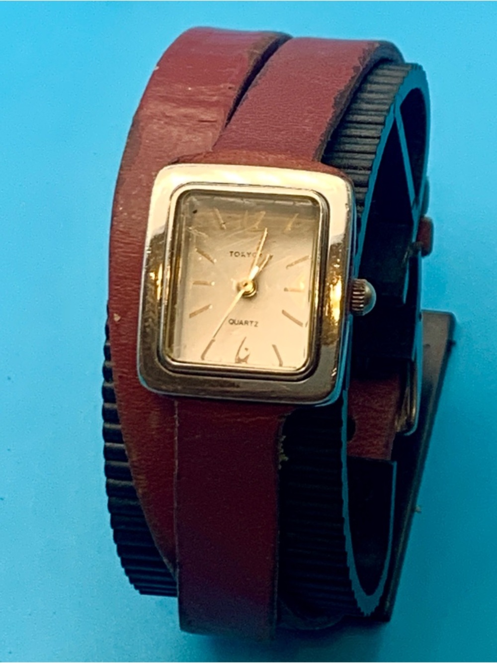 TOKYO BAY TOKYObay Women’s Wristwatch Wrap Around Leather Strap Working New Batt